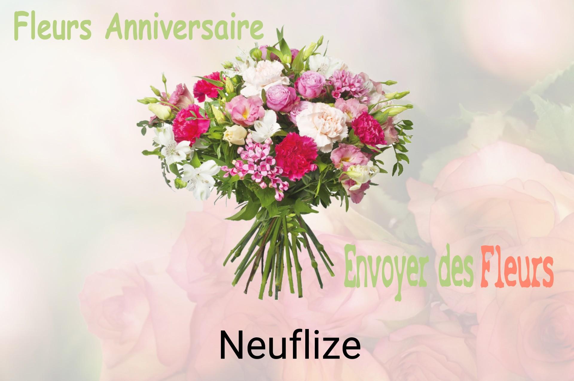 Bouquet de fleurs d’anniversaire livré à Neuflize